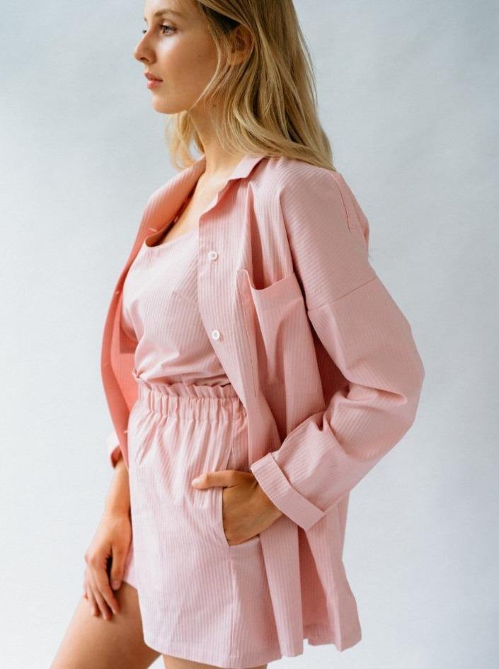 Juarez Dusty Rose - Shirt + Top + Shorts for home (15 colors) - the-homely.com