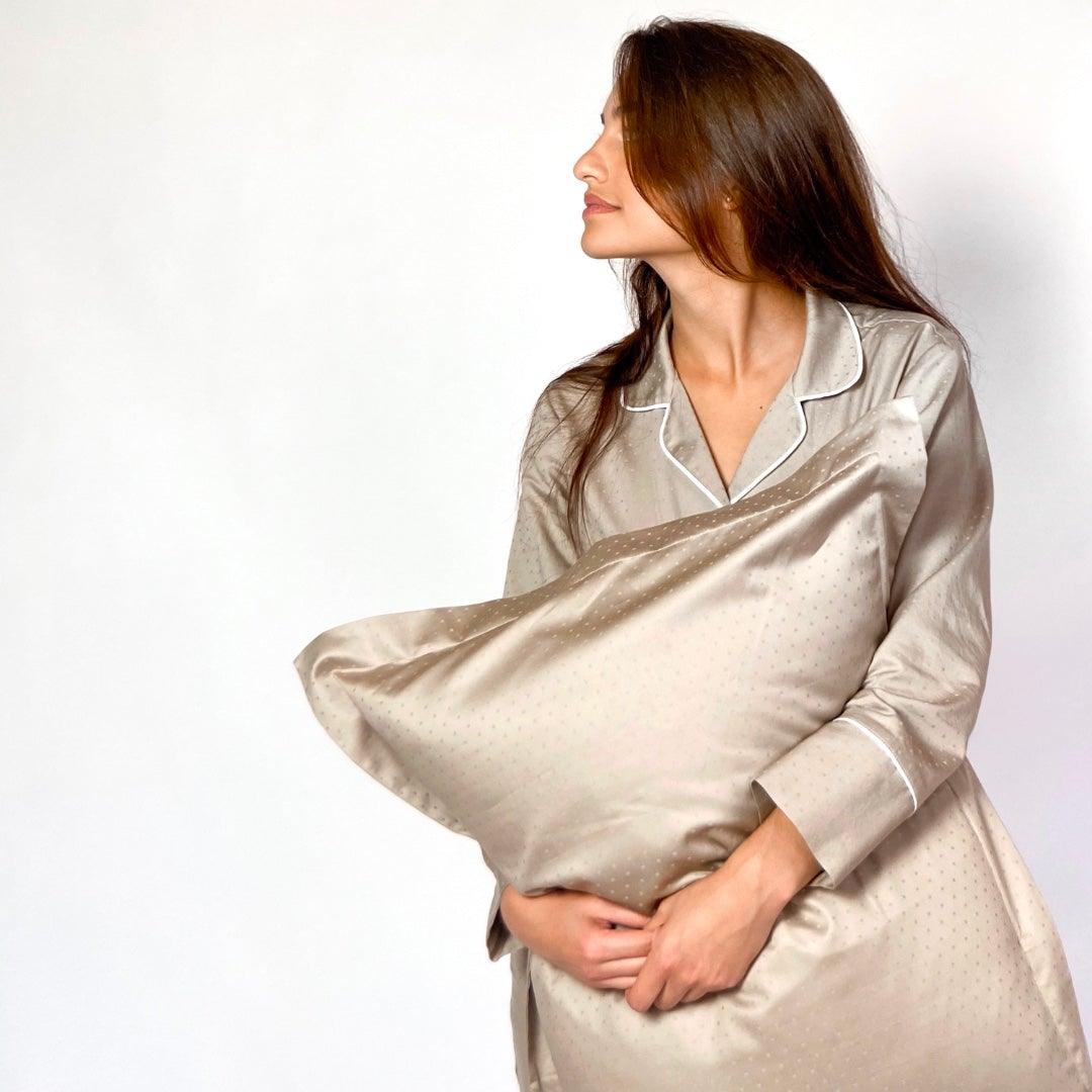 Taya Cappuccino - Pajamas with pants (15 colors) - the-homely.com