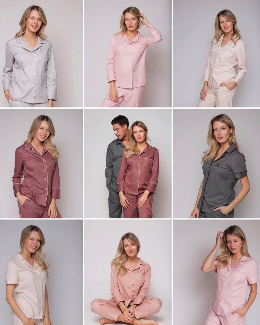 Taya Grey - Pajama with Pants (15 colors) - the-homely.com