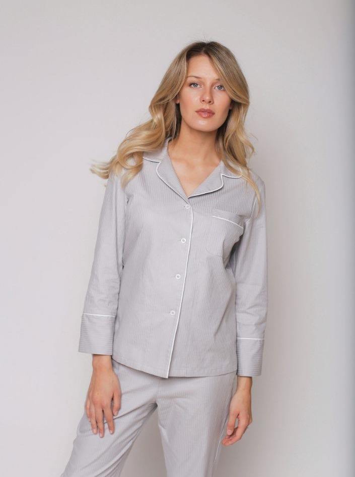 Taya Platina Stripe - Pajama with Pants (15 colors) - the-homely.com