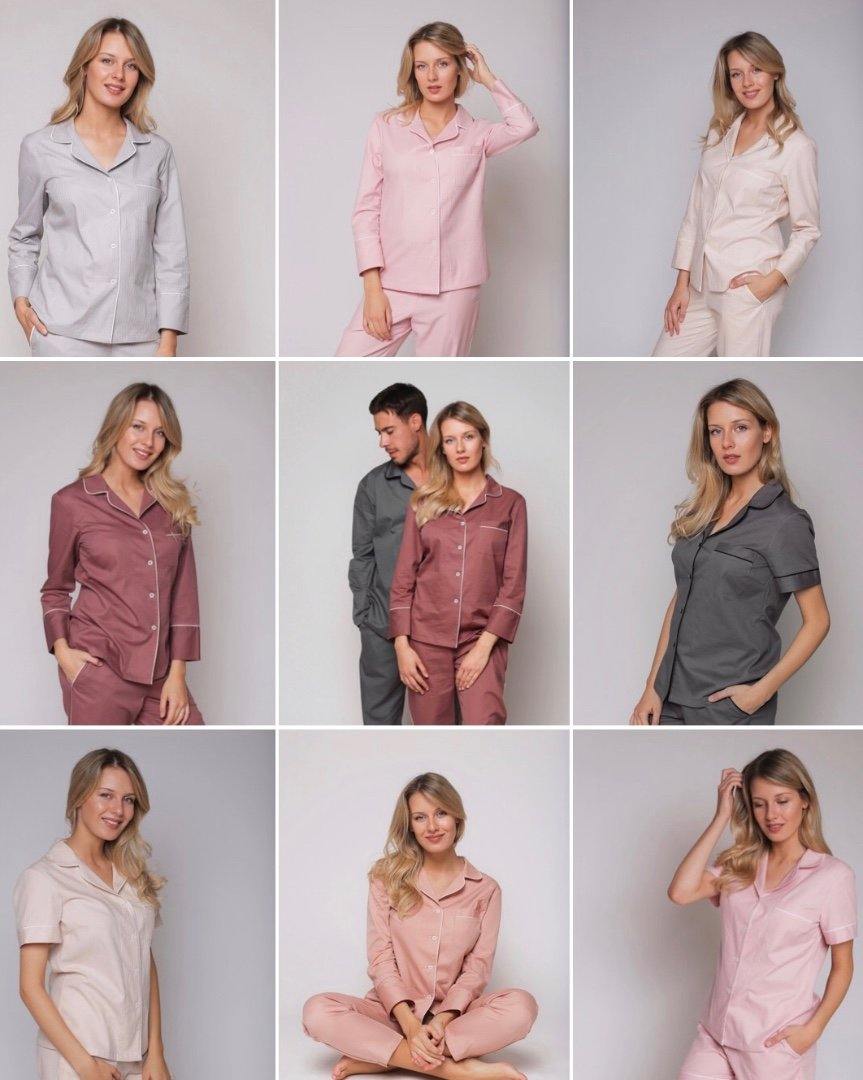Taya Platina Stripe - Pajama with Pants (15 colors) - the-homely.com
