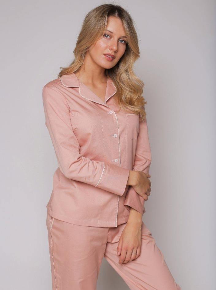 Fleur Beigepink - Pajama with Pants (15 colors) - the-homely.com