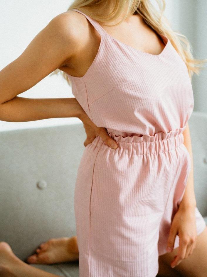 Moran Dusty Rose - Top + Shorts for home (15 colors) - the-homely.com