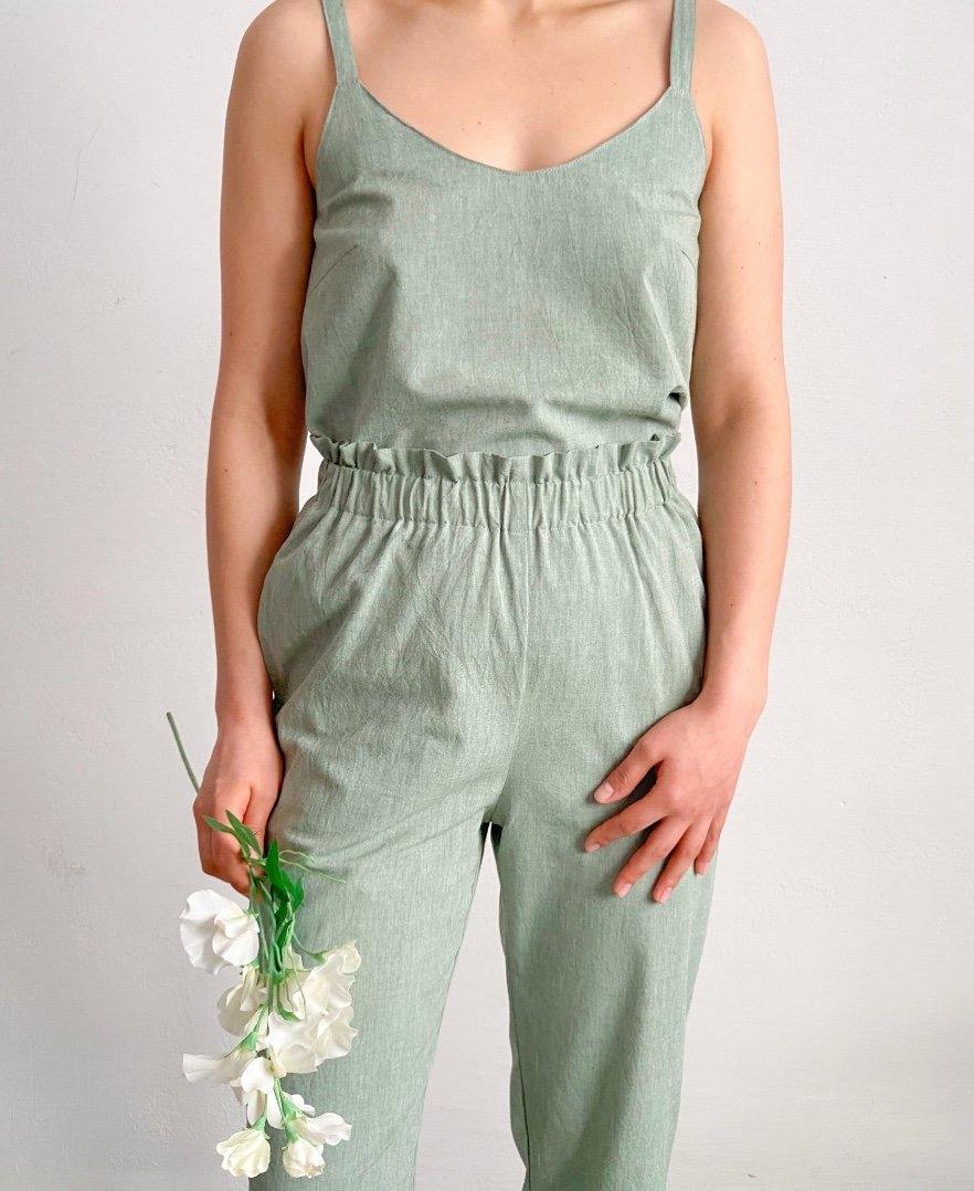 Nicky Flamingo - Top + Capri for home (9 Colors) - the-homely.com