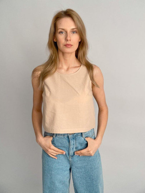 Round-Neck Top (9 Colors) - the-homely.com