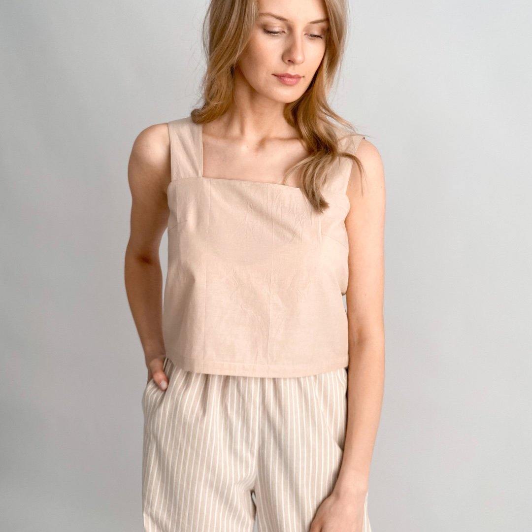 Square Neck Top (9 Colors) - the-homely.com