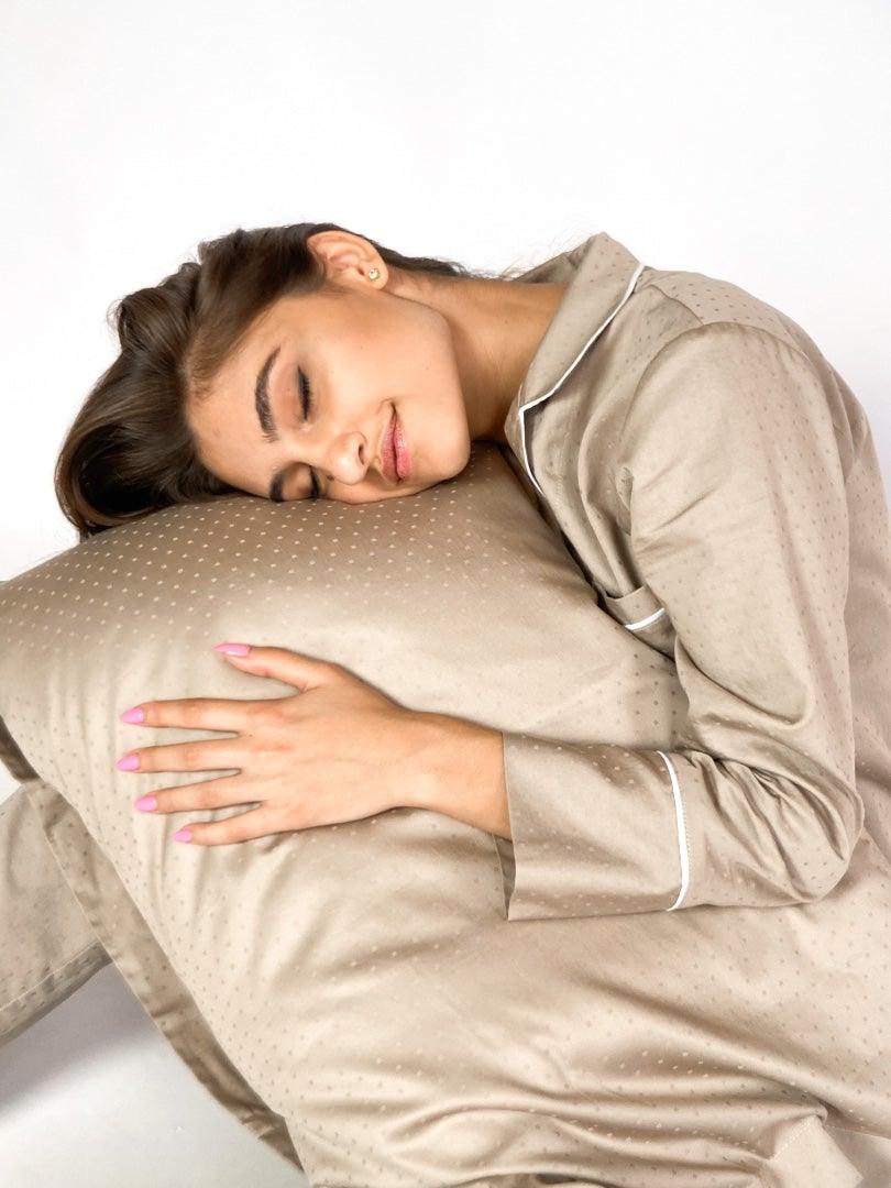 Taya Cappuccino - Pajamas with pants (15 colors) - the-homely.com