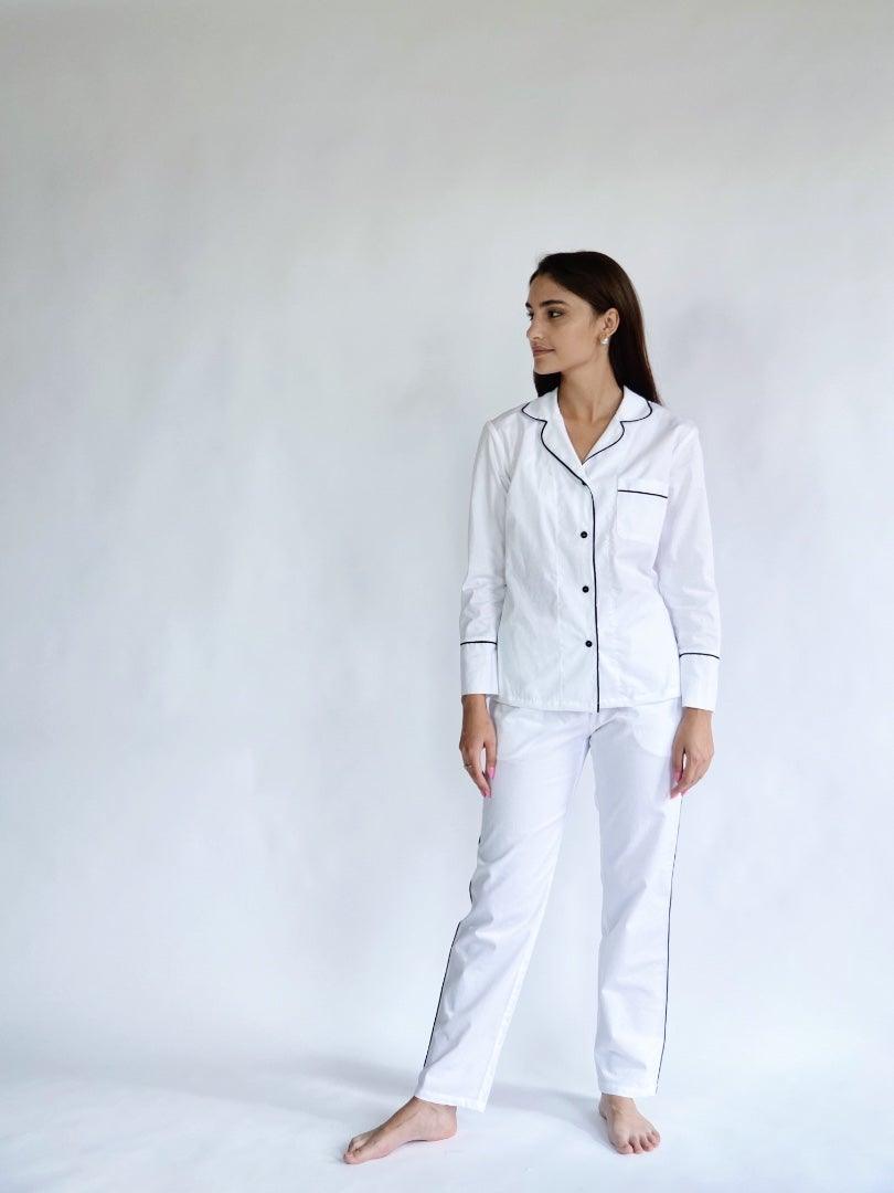 Taya White - Pajamas with pants (15 colors) - the-homely.com