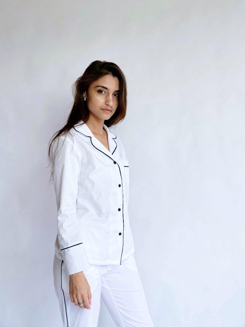 Taya White - Pajamas with pants (15 colors) - the-homely.com